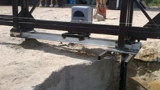 Купить сваи для ворот в Новокубанск. Заказать ворота на сваях под ключ от 21320 руб